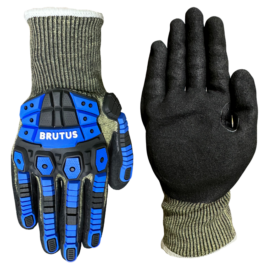 Brutus® FR, 3004. Foam Nitrile Coated, Flame-Resistant Knit, ANSI Cut Level  A5