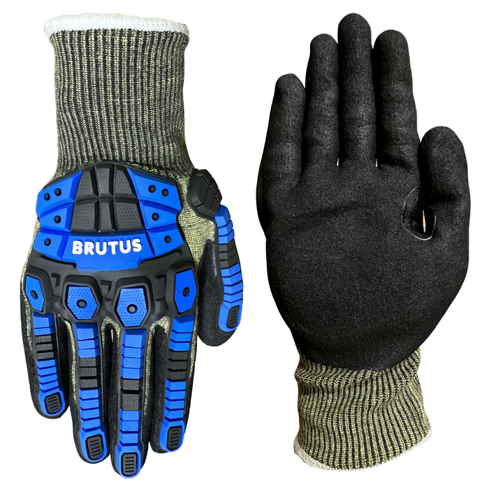 Brutus® FR, 3004. Kevlar® Knit, Foam Nitrile Coated, Gel Padded Palm, 13 Gauge, Cut Level A5