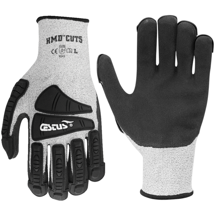 HMD Cut5, Cut Resistant Impact Gloves for Construction — Cestus