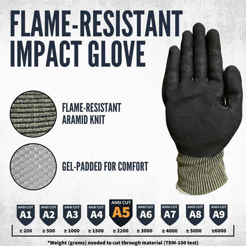 3004 Impact Gloves, FR Knit