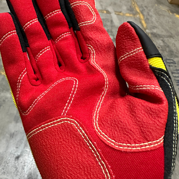 Better Grip Winter Insulated Double Lining Rubber Coated Work Gloves, 3  pairs/pack, Red/Extra Large 