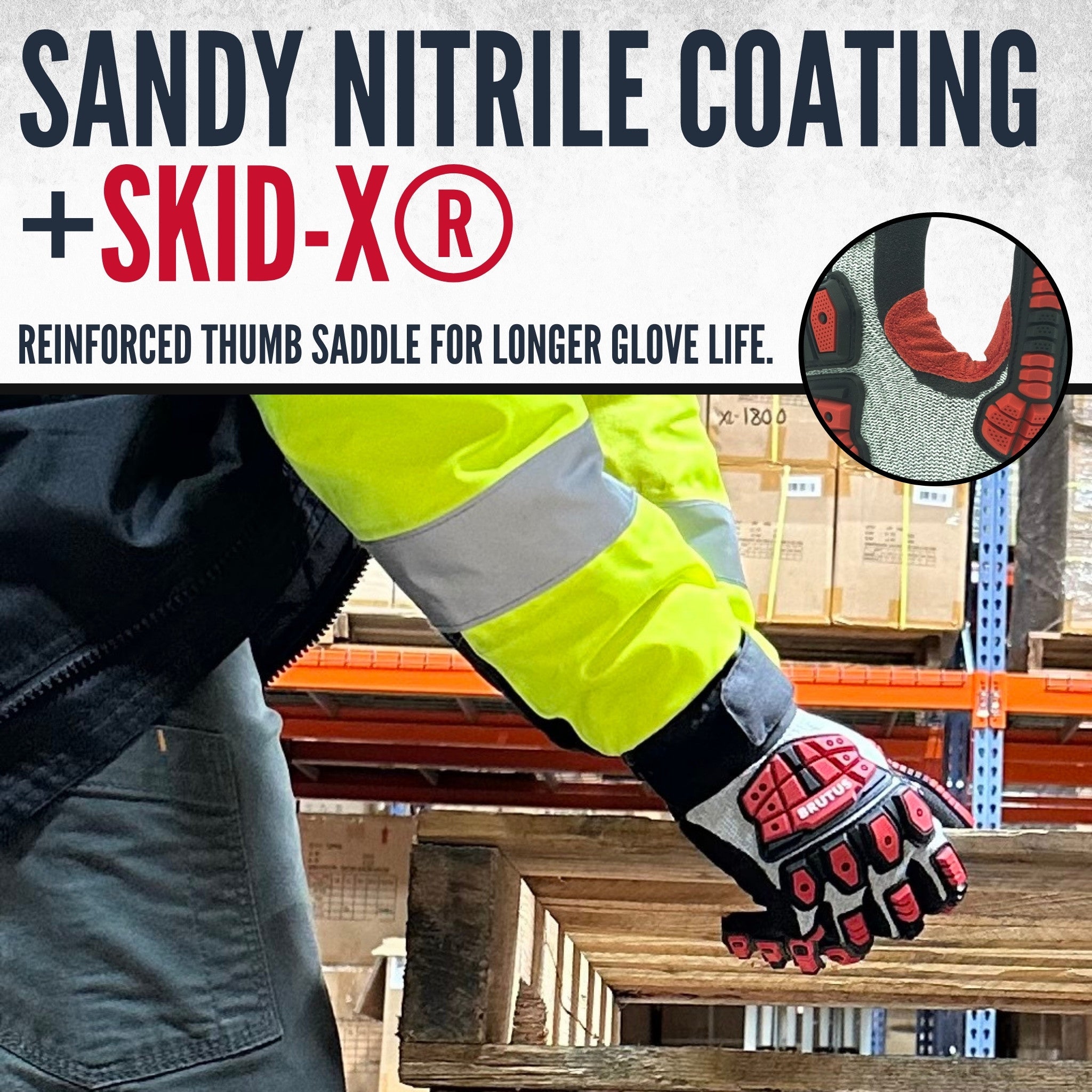 Brutus HD, ANSI A7 Cut Resistant Impact Gloves — Cestus