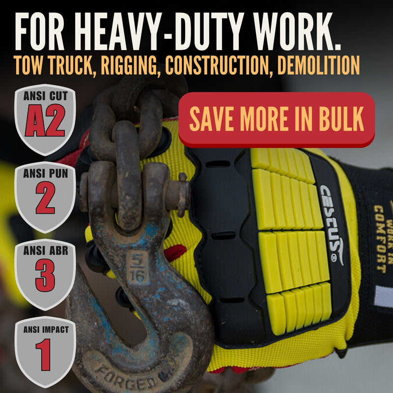 3084 Impact Gloves, 50 Pairs