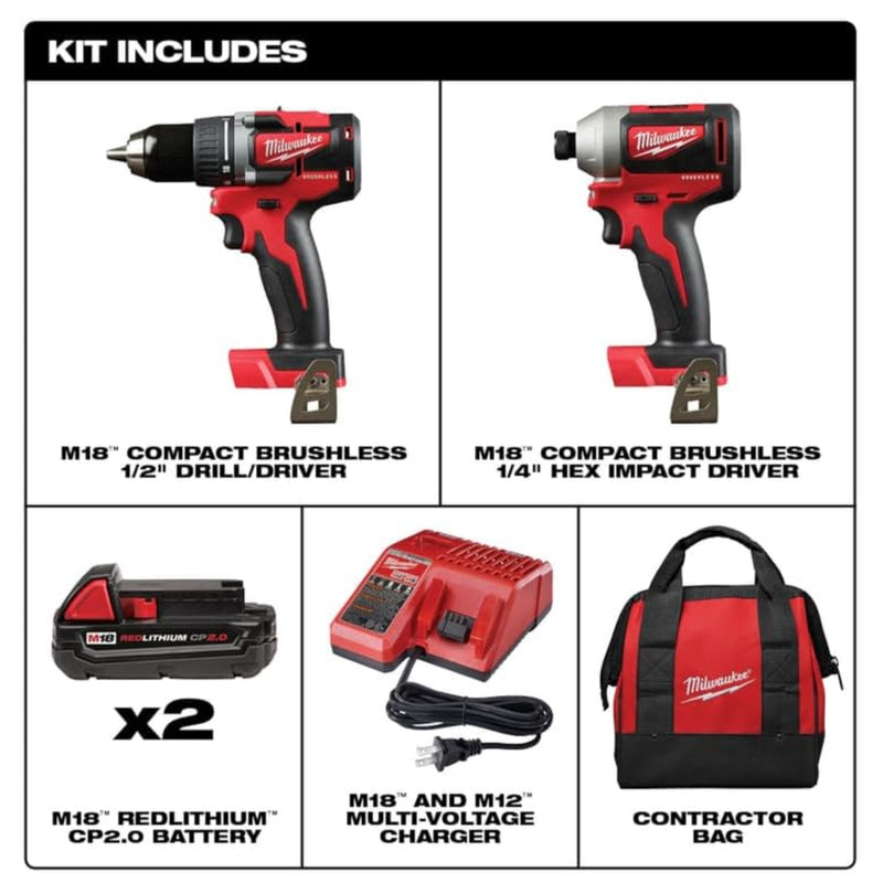 Milwaukee® M18 Drill and Impact Driver Set