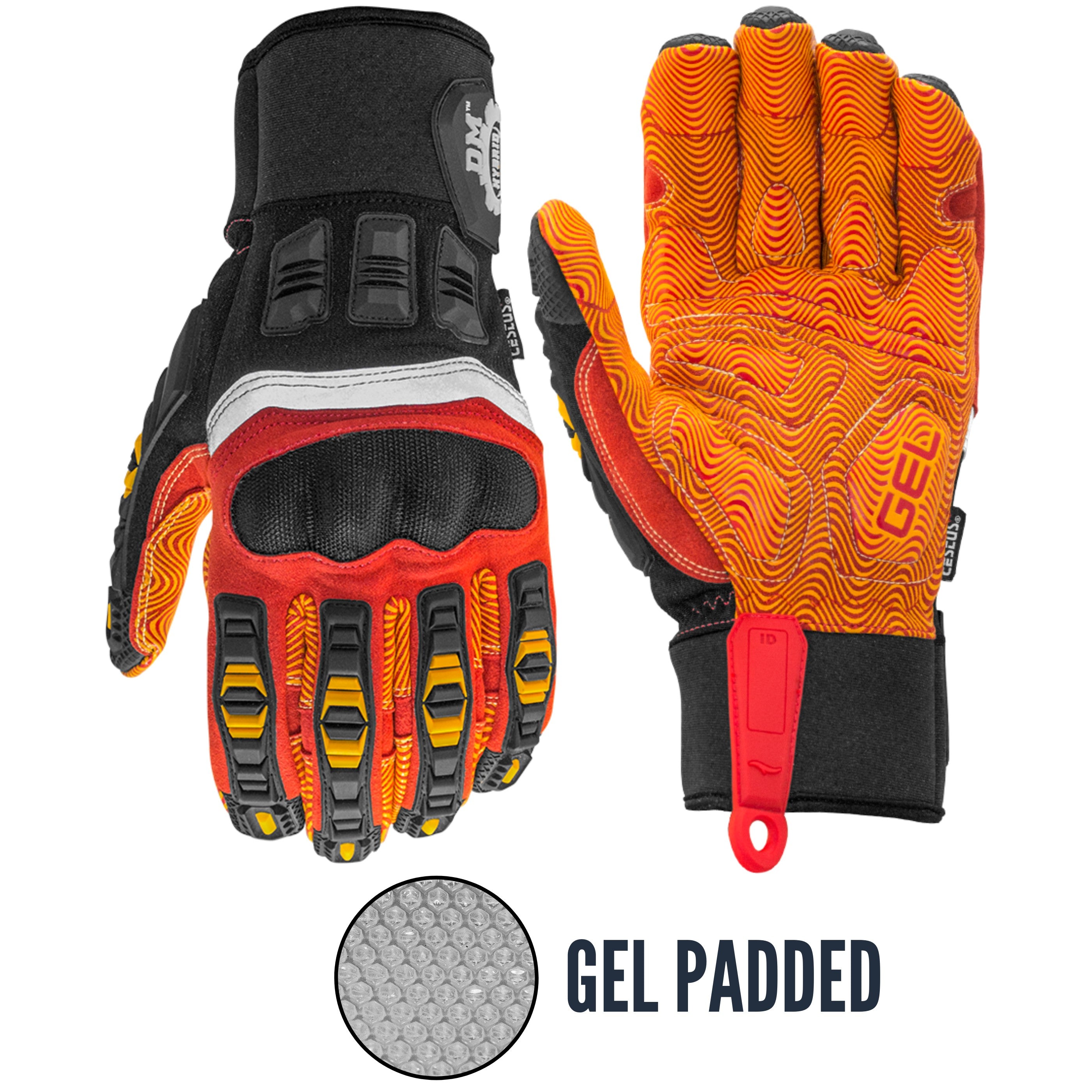 DM Hybrid, Heavy Duty Impact Gloves, Polycarbonate Knuckles — Cestus