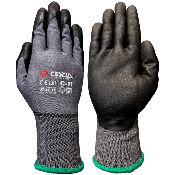 C-11, [12 Pack] Nitrile Coated Work Gloves, Touchscreen