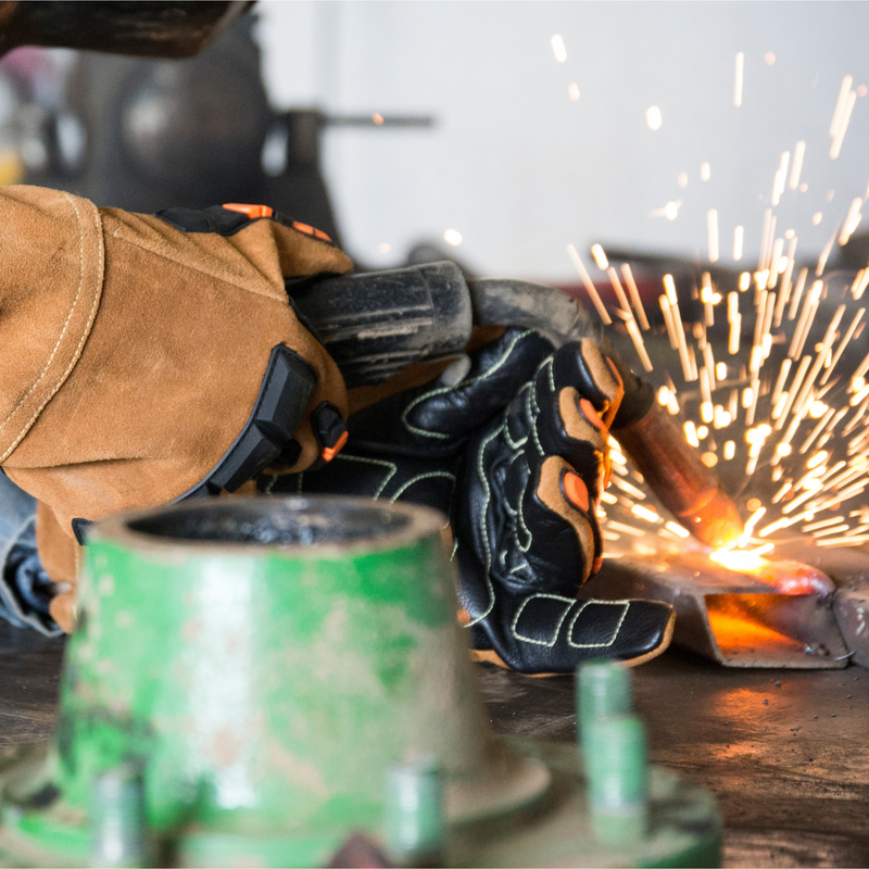 7027 Impact Welding Gloves, Gel Padded Palm