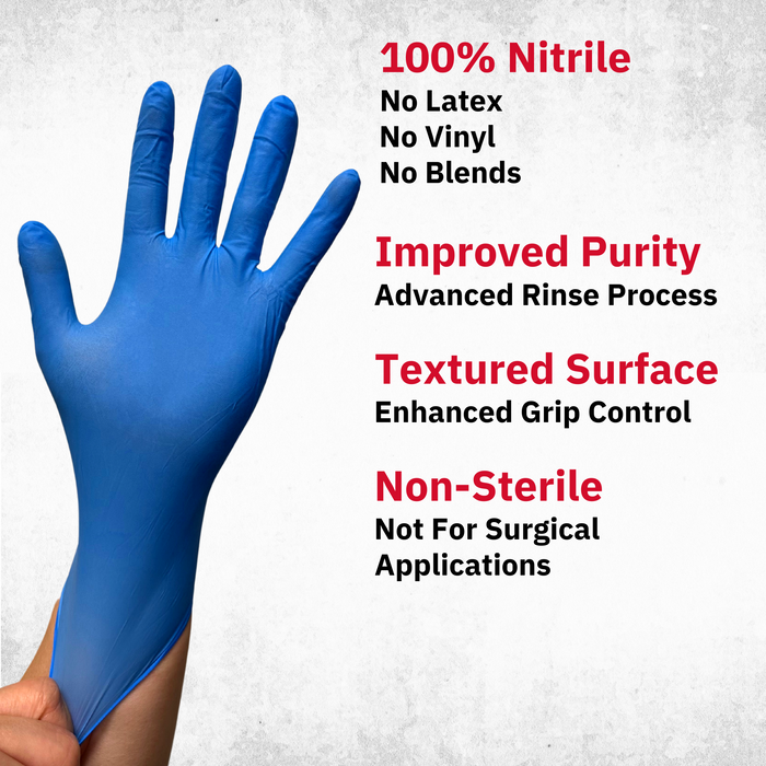 Nitrile latex discount gloves