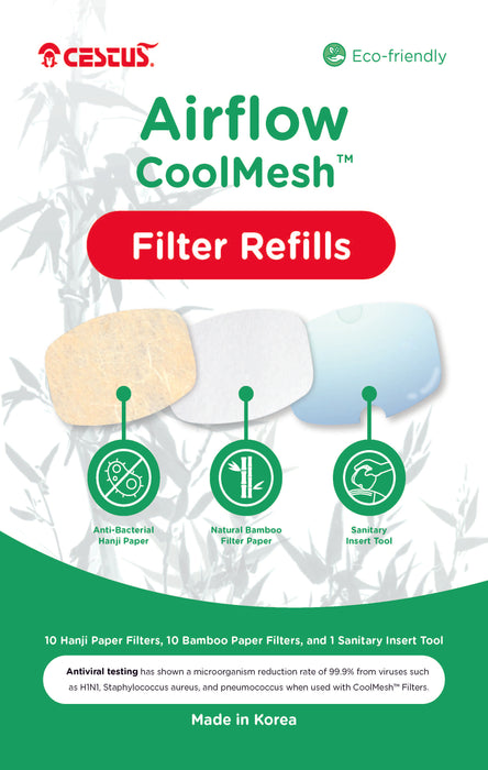 Airflow CoolMesh™ 2 Face Masks w/ 20 Filters