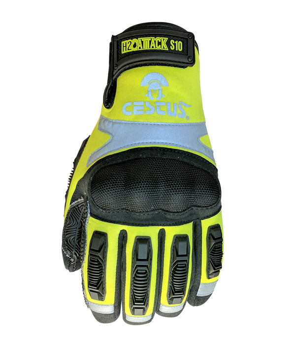 H2O Attack-S10, 1006. Sonic-10® Silicone Palm, Hot Handling, ANSI Cut Level A5